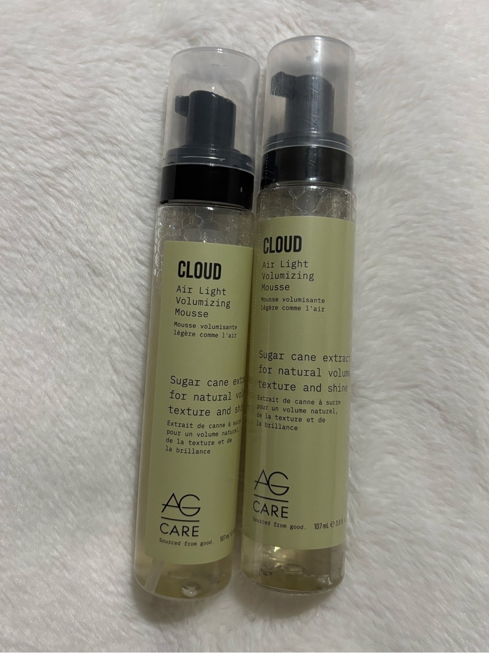 AG Care Cloud Air Light Volumizing Mousse — Light Green